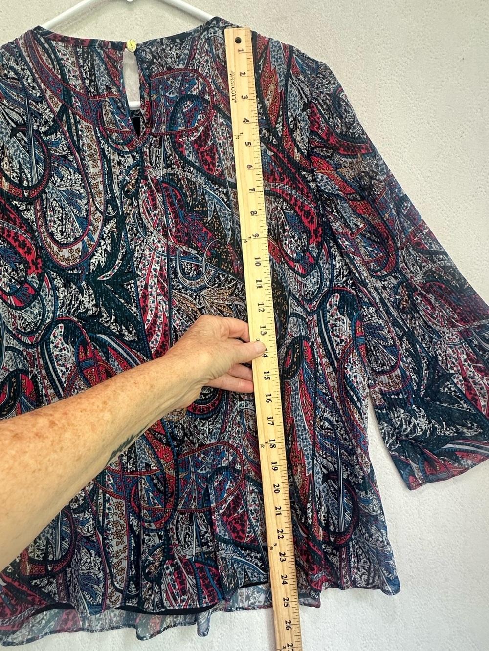 Ted Baker London Women's Beaatha Pleated Lined Paisley Print Top Sz 6/8 - Picture 13 of 15
